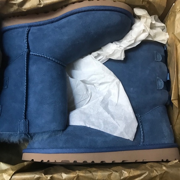 UGG Bailey Bow II - Size 6 - Blue Jay - NIB - Picture 7 of 10